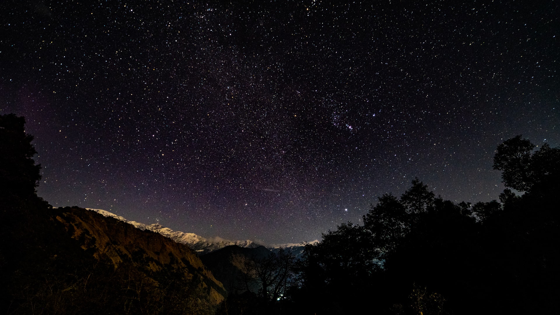 starry sky at night