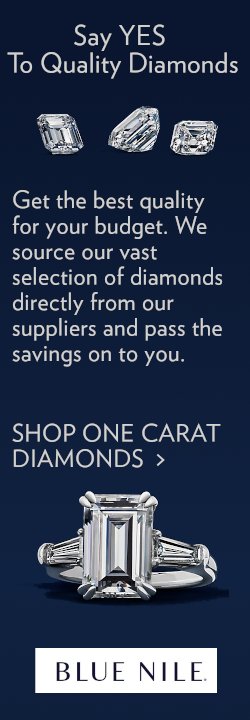 shop one carat diamonds at Blue Nile