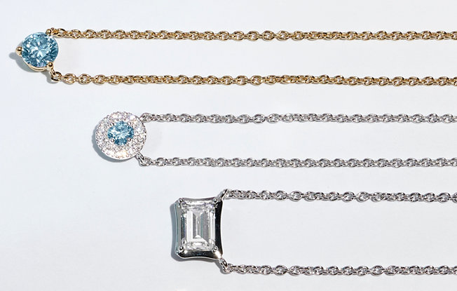 lab grown diamond necklaces